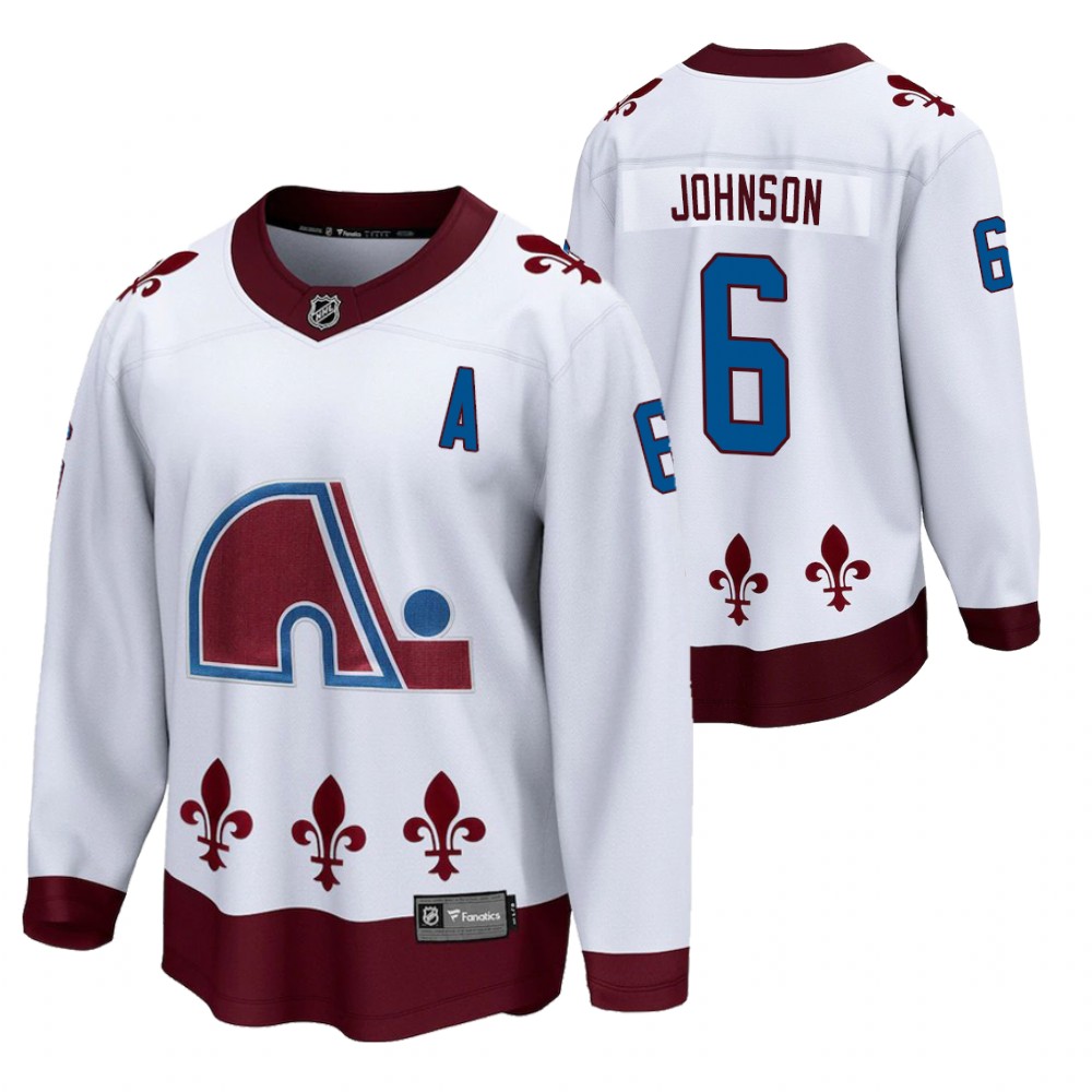Erik Johnson Colorado Avalanche 2021 Reverse Retro White Men's Jersey Special Edition