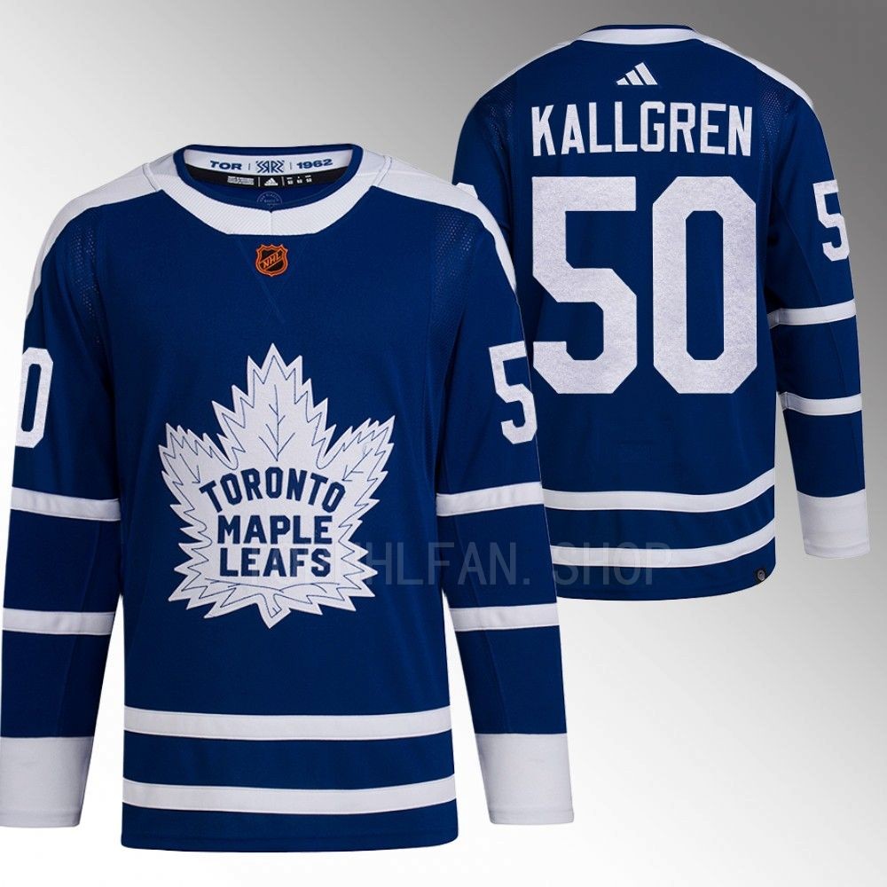 Erik Kallgren 2022 Toronto Maple Leafs Blue Reverse Retro 2.0 Authentic Primegreen Jersey