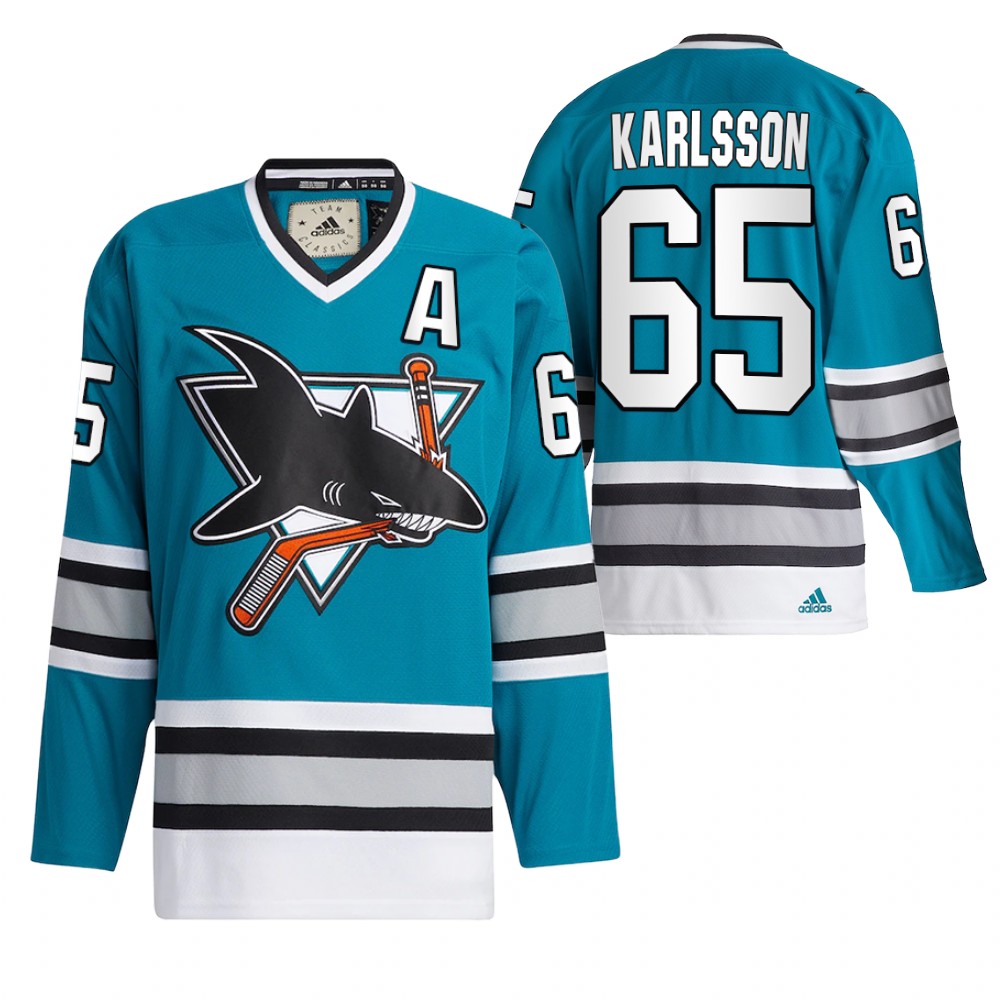 Erik Karlsson San Jose Sharks Teal Team Classics 2022 Jersey Authentic