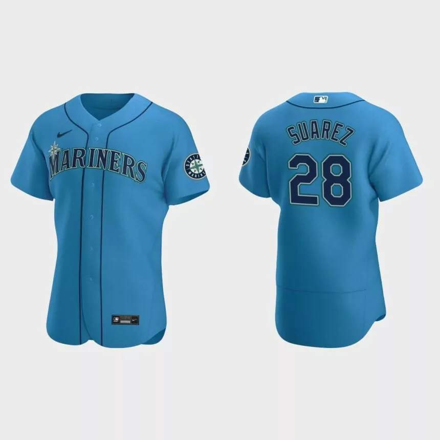 Eugenio Suarez Seattle Mariners Authentic Alternate Jersey – Royal