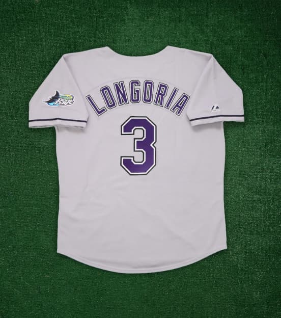 Evan Longoria 1999 Tampa Bay Devil Rays Men's Grey Road Throwback Jersey