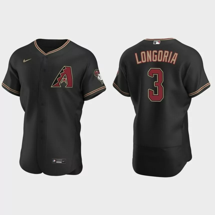 Evan Longoria Arizona Diamondbacks Authentic Alternate Jersey – Black.jpg