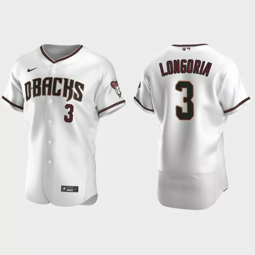 Evan Longoria Arizona Diamondbacks Authentic Home Jersey – White.jpg
