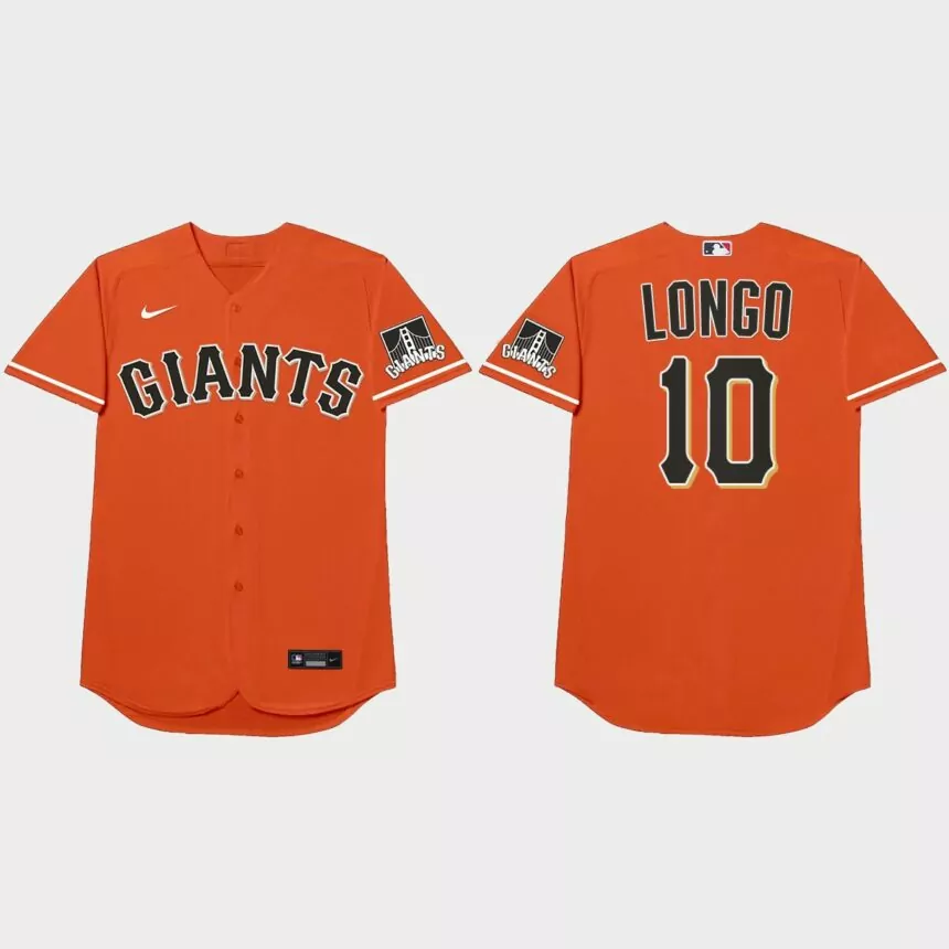 Evan Longoria Nickname Giants 2021 Players’ Weekend Longo Jersey – Orange