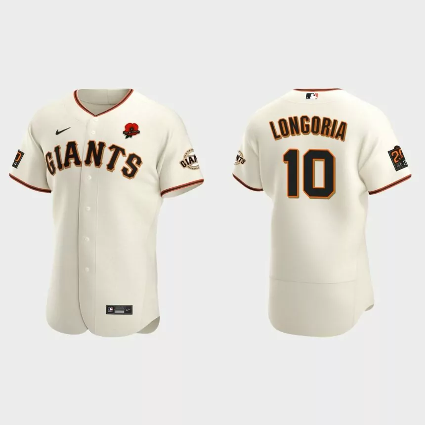 Evan Longoria San Francisco Giants 2021 Memorial Day Authentic Jersey – Cream