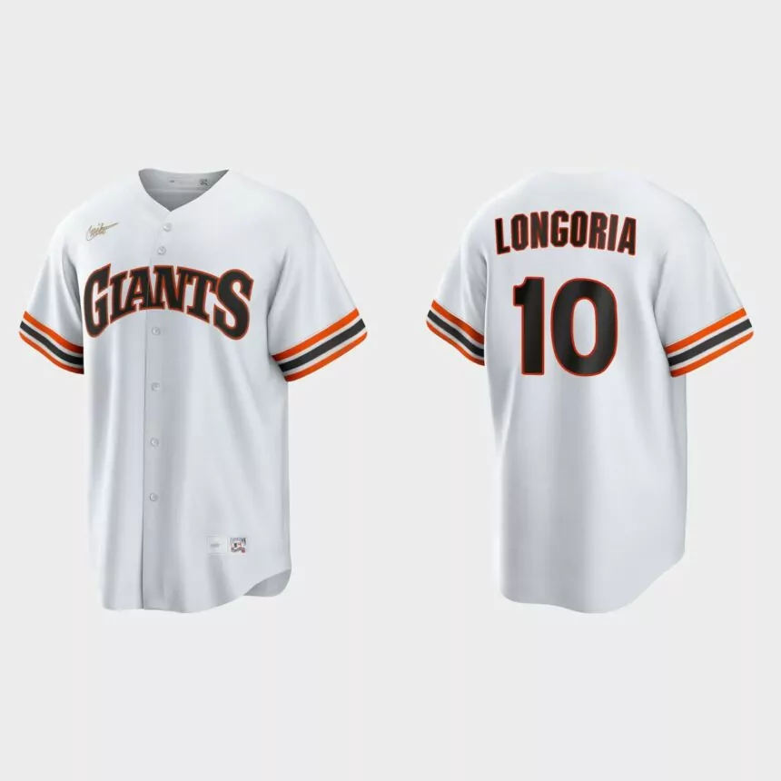Evan Longoria San Francisco Giants Cooperstown Home Jersey – White
