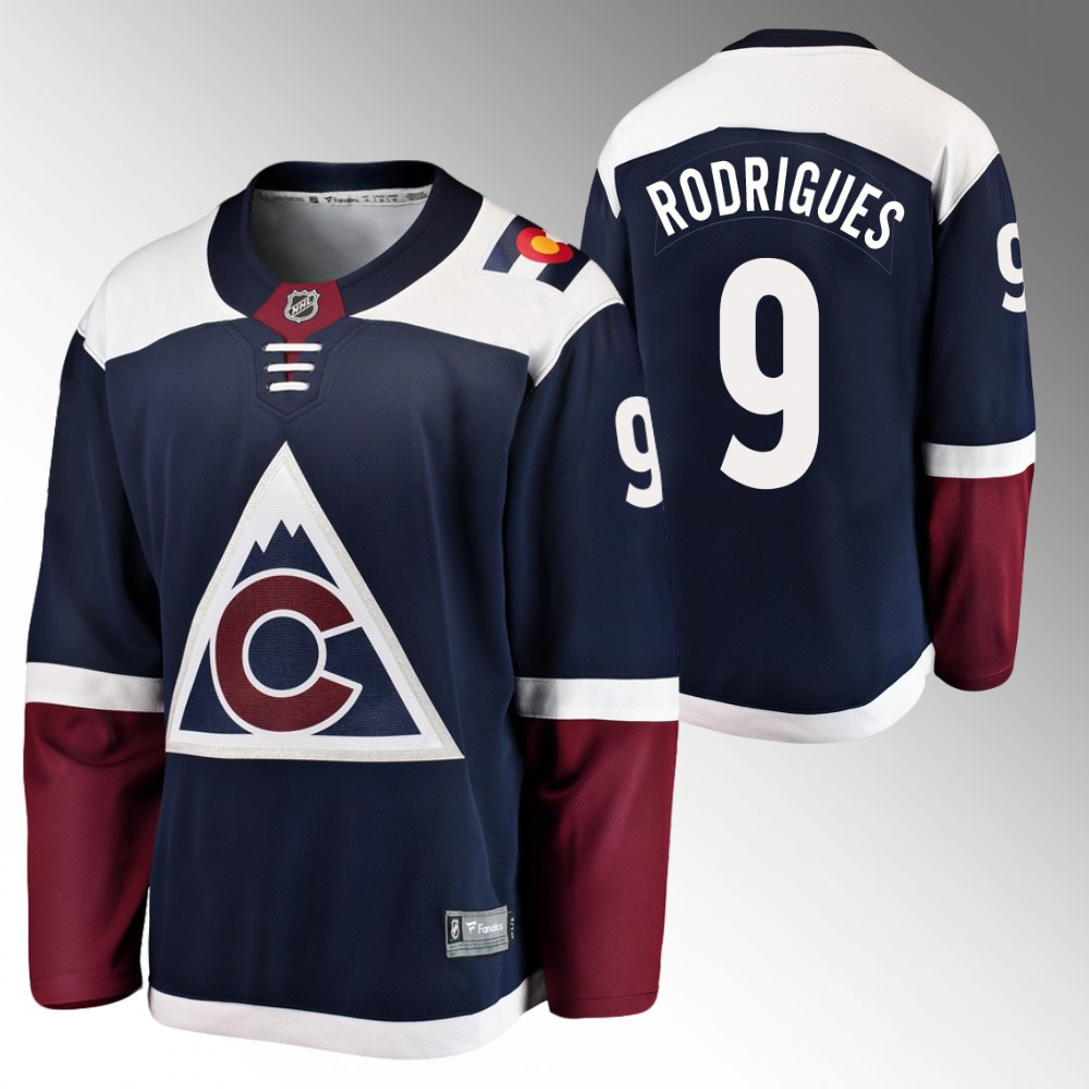 Evan Rodrigues Colorado Avalanche Jersey Alternate Navy Breakaway Player