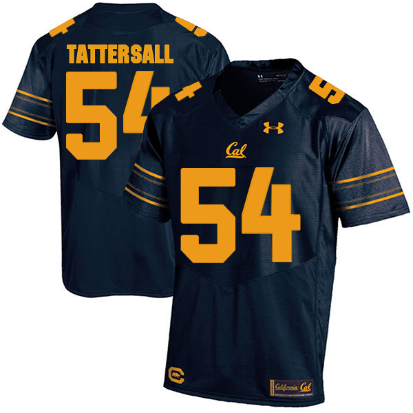 Evan Tattersall California Golden Bears Men's Jersey - #54 NCAA Navy Blue Stitched Authentic