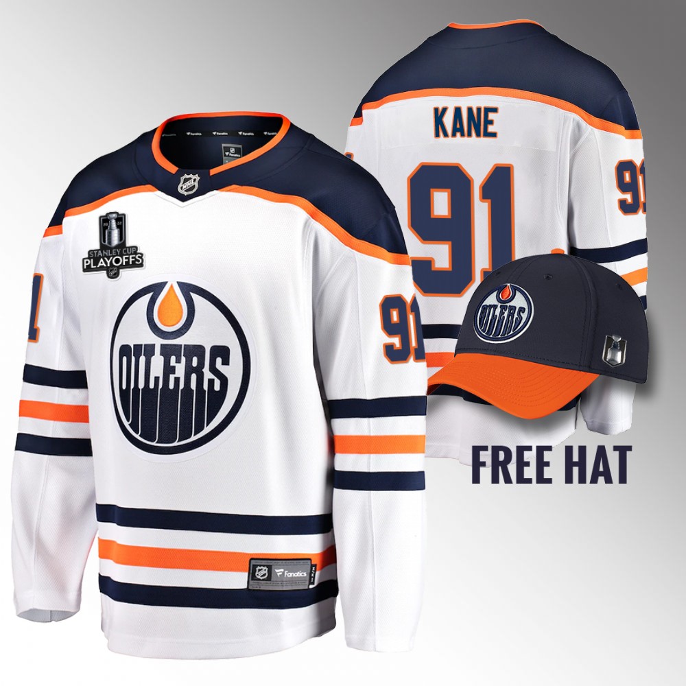 Evander Kane Jersey Edmonton Oilers 2022 Pacific Conference Champions White Away