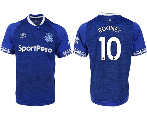 Everton #10 Rooney Home Soccer Club Jersey