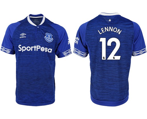 Everton #12 Lennon Home Soccer Club Jersey