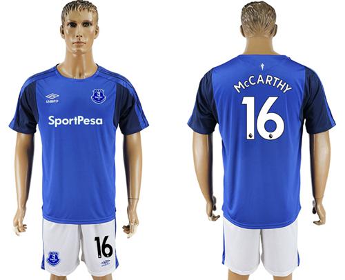 Everton #16 Mccarthy Home Soccer Club Jersey