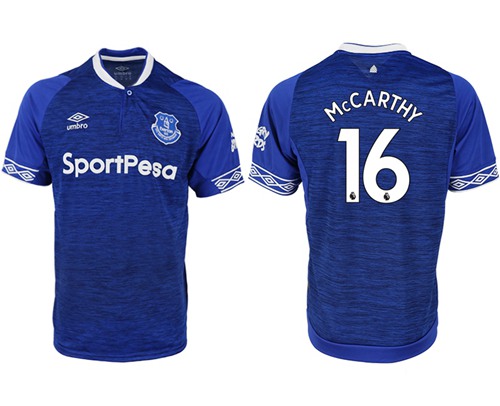 Everton #16 Mccarthy Home Soccer Club Jersey