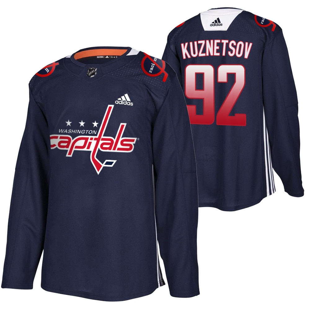 Evgeny Kuznetsov Capitals BLM special navy jerseys End Racism Patch