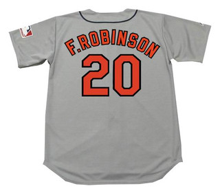 FRANK ROBINSON Baltimore Orioles 1969 Majestic Cooperstown Away Baseball Jersey