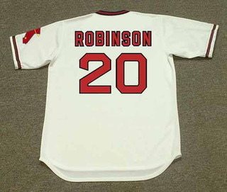 FRANK ROBINSON California Angels 1974 Home Majestic Throwback Baseball Jersey