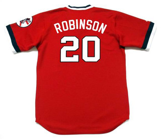 FRANK ROBINSON Cleveland Indians 1975 Alternate Majestic Throwback Baseball Jersey