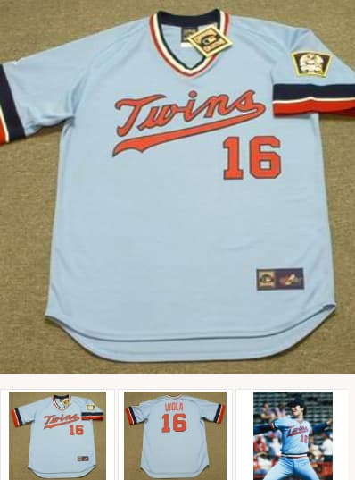 FRANK VIOLA Minnesota Twins 1984 Majestic Cooperstown Throwback Baseball Jersey