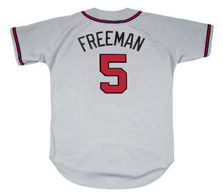FREDDIE FREEMAN Atlanta Braves Away Majestic Baseball Jersey