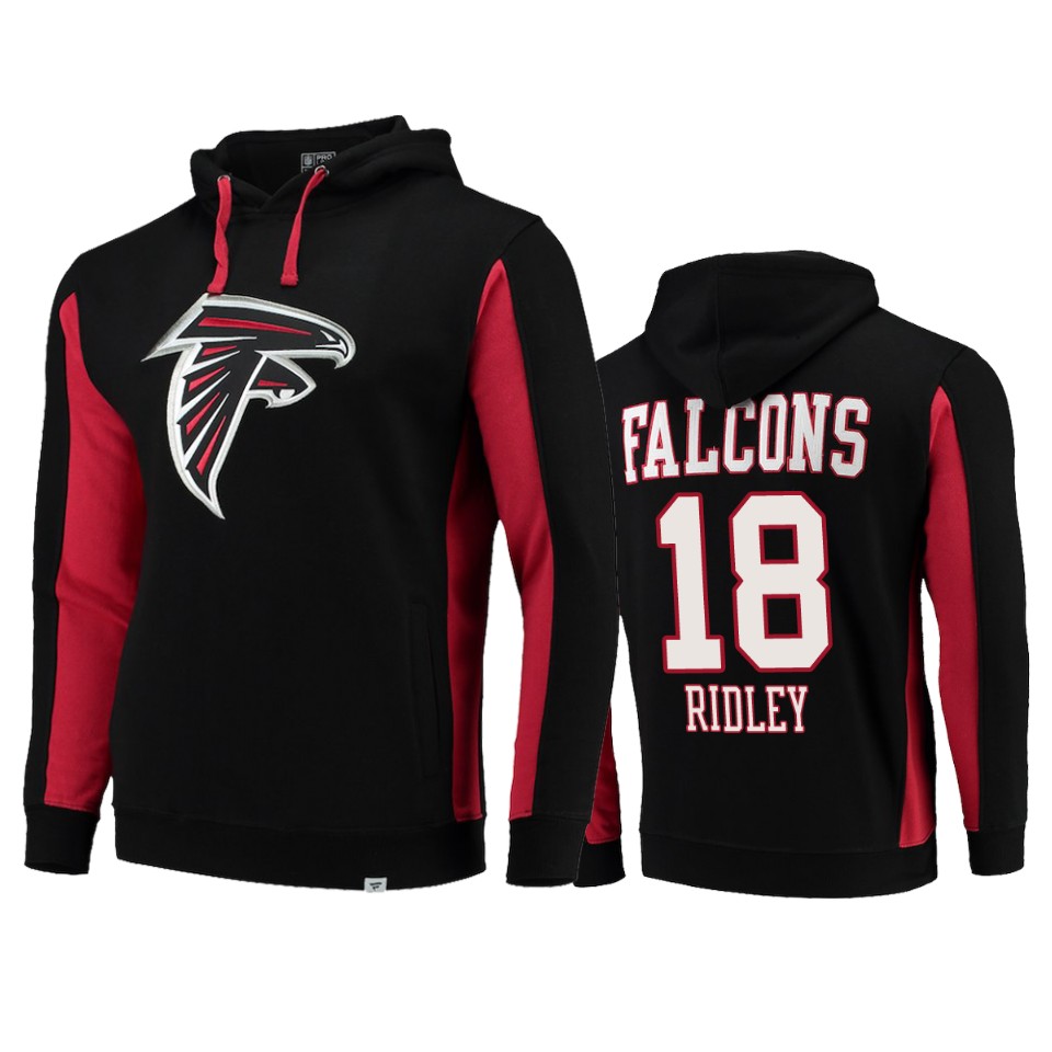 Falcons Black Calvin Ridley Pullover Hoodie Team Iconic Men