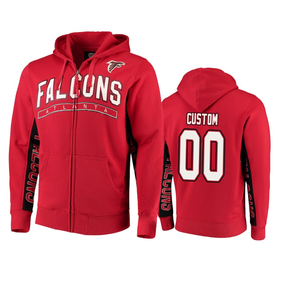 Falcons Red-Black Custom Go Falcons Hoodie Blowout Men