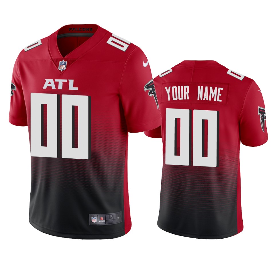 Falcons Red Custom 2nd Alternate Vapor Limited Jersey
