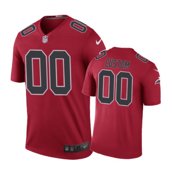 Falcons Red Custom Color Rush Legend Jersey