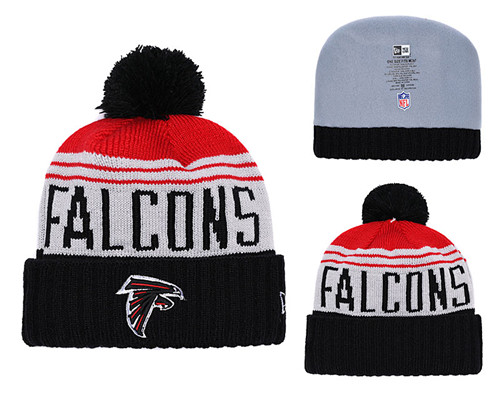 Falcons Team Logo Black Knit Hat YD
