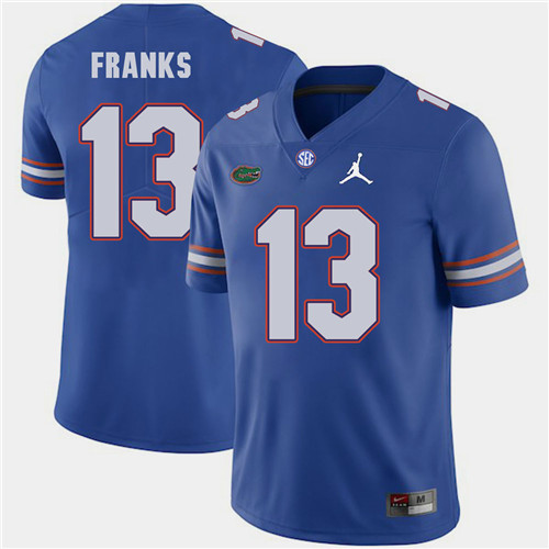 Feleipe Franks Florida Gators Royal Jordan Brand 2018 Football Jersey