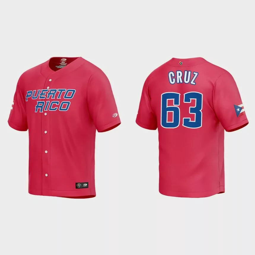 Fernando Cruz Puerto Rico Baseball 2023 World Baseball Classic Jersey – Red