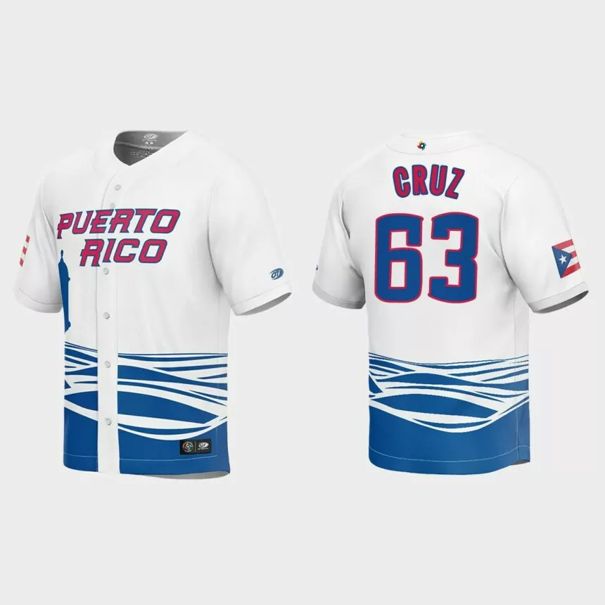 Fernando Cruz Puerto Rico Baseball 2023 World Baseball Classic Jersey – White