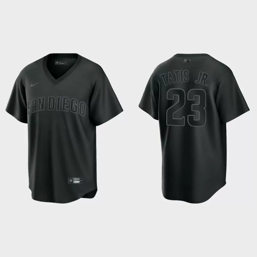 Fernando Tatis Jr. San Diego Padres Pitch Black Fashion Replica Jersey – Black