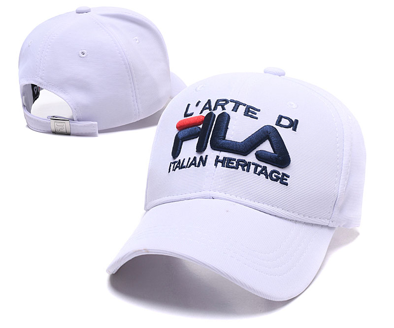 Fila Italian Heritage White Sports Peaked Adjustable Hat SG