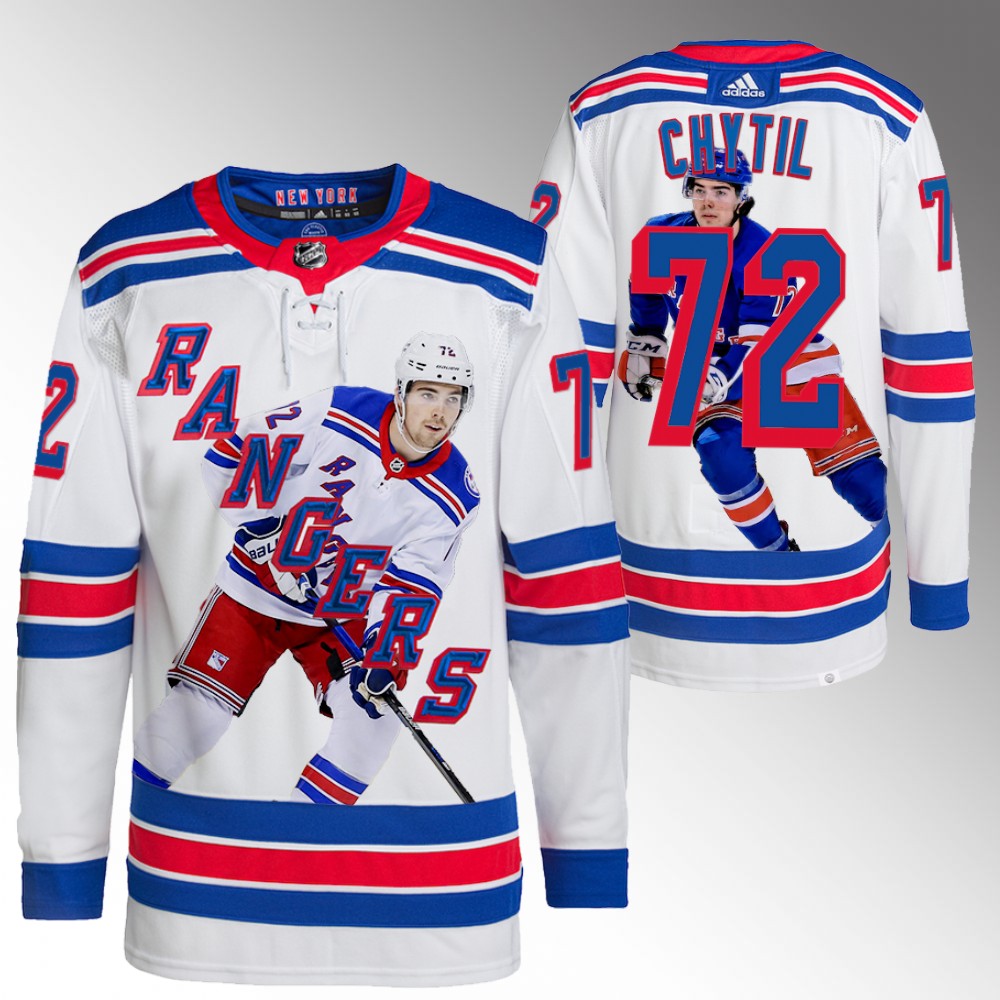 Filip Chytil Jersey New York Rangers 2022 Stanley Cup Impact Player White Scores Twice