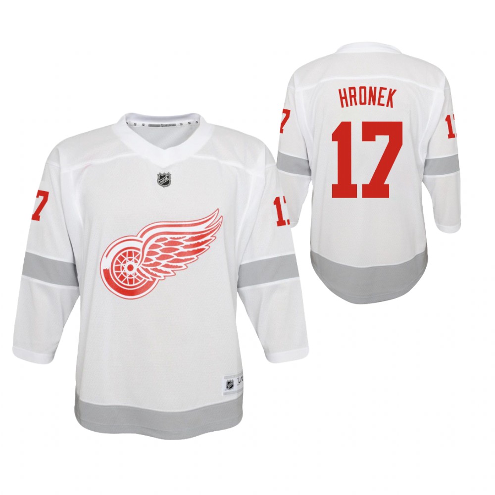 Filip Hronek Detroit Red Wings 2021 Reverse Retro White Youth Jersey Special Edition