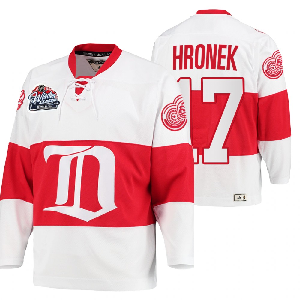Filip Hronek Detroit Red Wings Winter Classic White Throwback Jersey