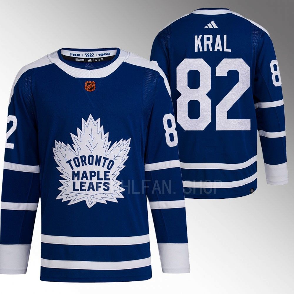 Filip Kral 2022 Toronto Maple Leafs Blue Reverse Retro 2.0 Authentic Primegreen Jersey