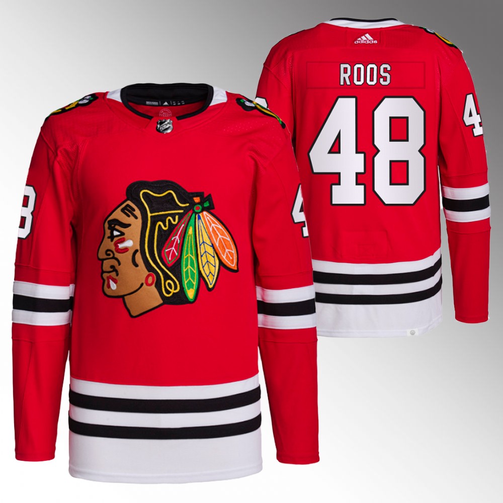 Filip Roos Chicago Blackhawks Home Red Authentic Jersey