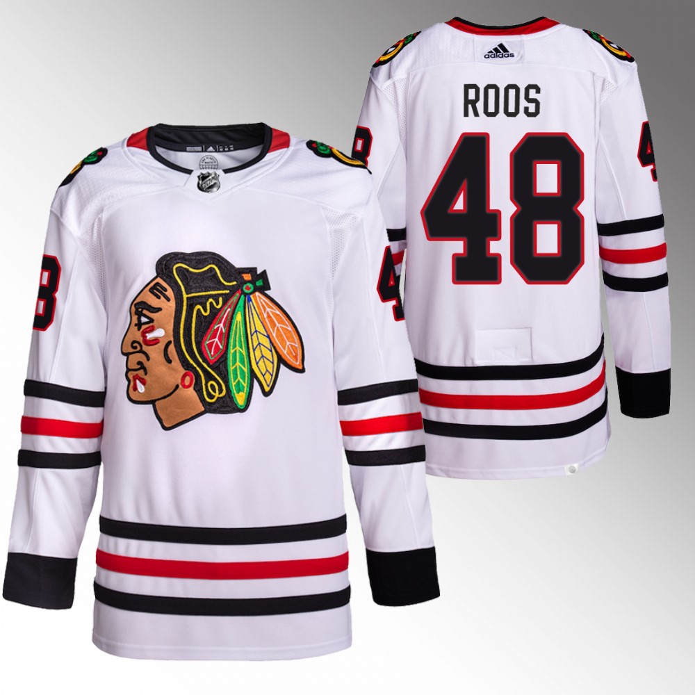 Filip Roos Chicago Blackhawks White Primegreen Away Jersey