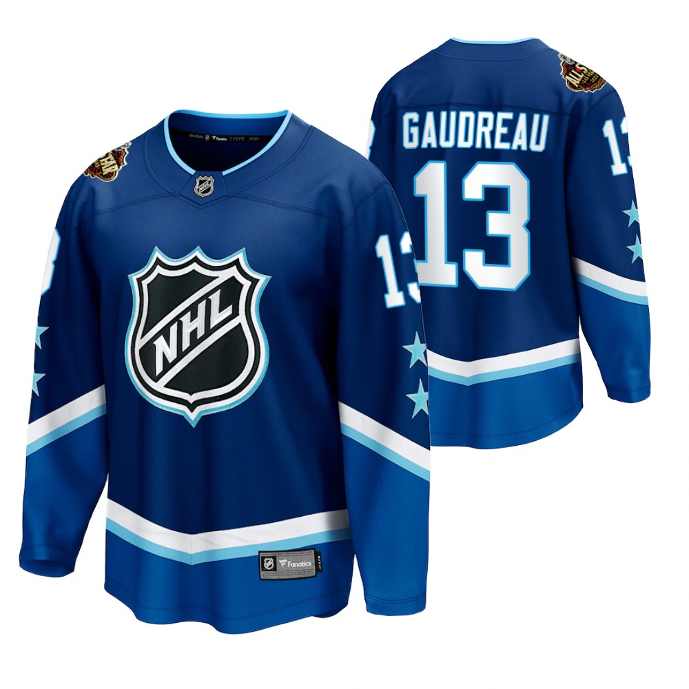 Flames #13 Johnny Gaudreau Blue 2022 All-Star Jersey