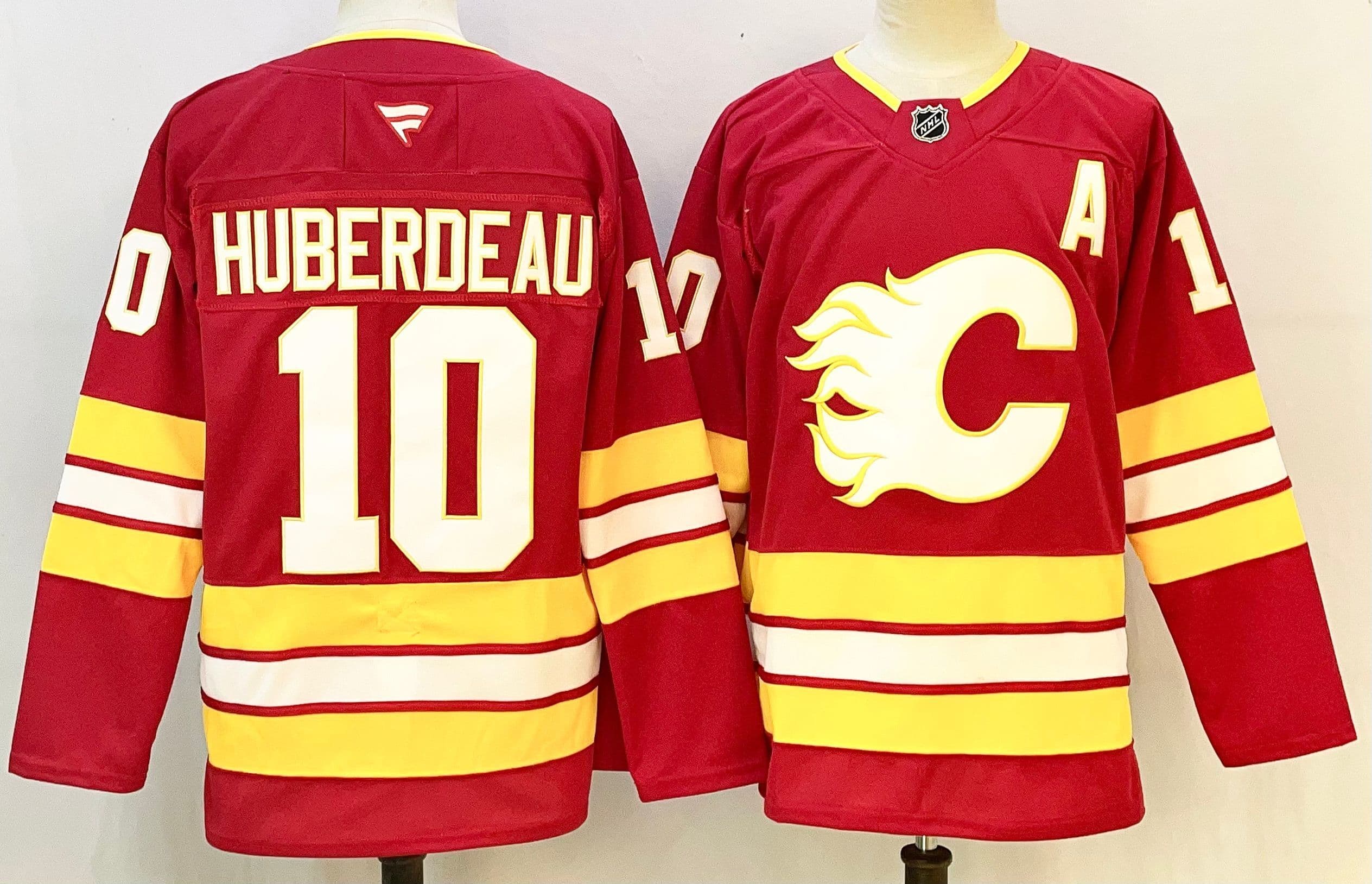 Flames  Fanatics Breakaway Home Huberdeau Jersey