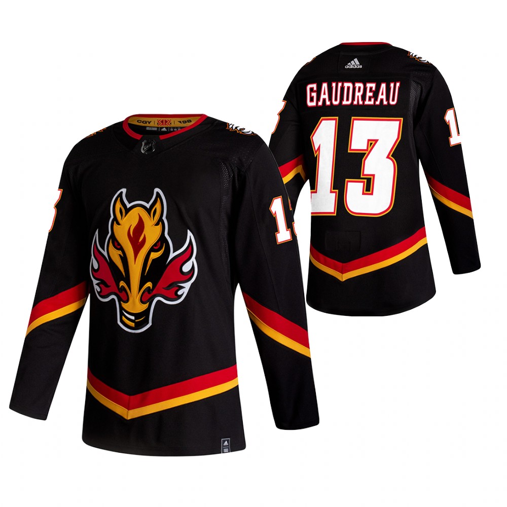 Flames 2021 Reverse Retro #13 Johnny Gaudreau White Jersey Special Edition Authentic