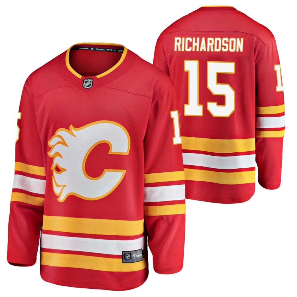 Flames Brad Richardson Jersey Home Red Player Men