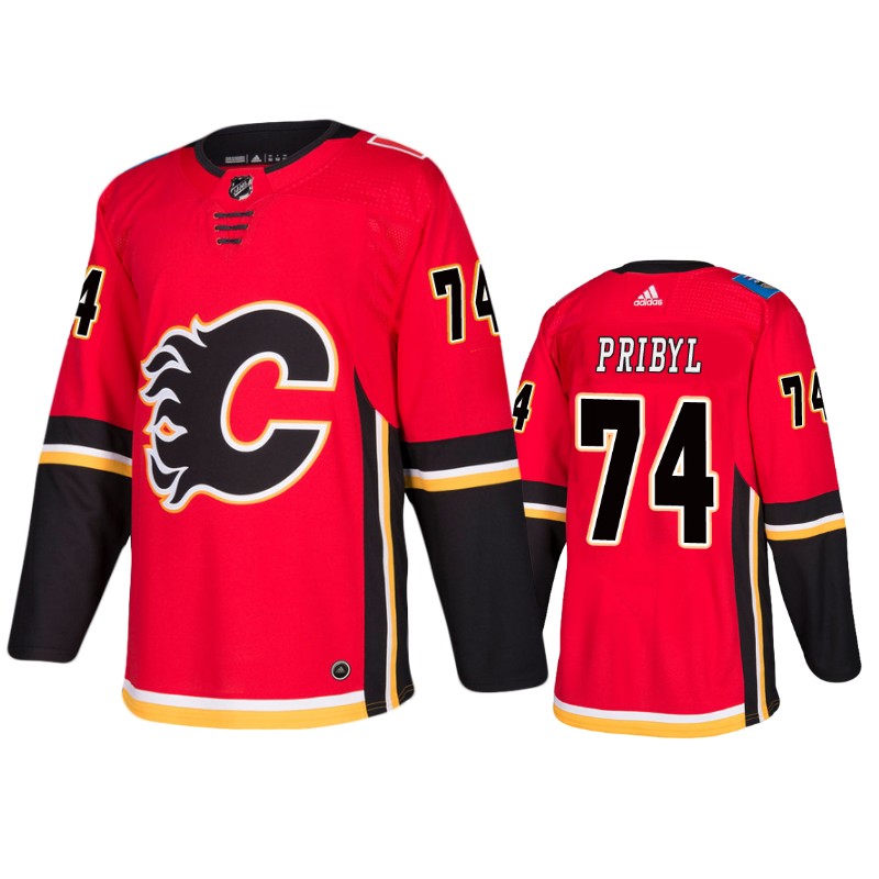 Flames Daniel Pribyl Red Home Jersey