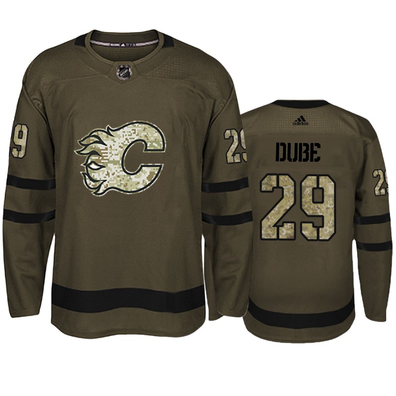 Flames Dillon Dube Camo Military Jersey