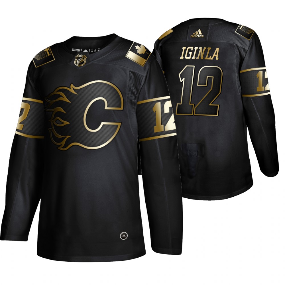 Flames Jarome Iginla Men's Authentic 2019 NHL Golden Edition Jersey