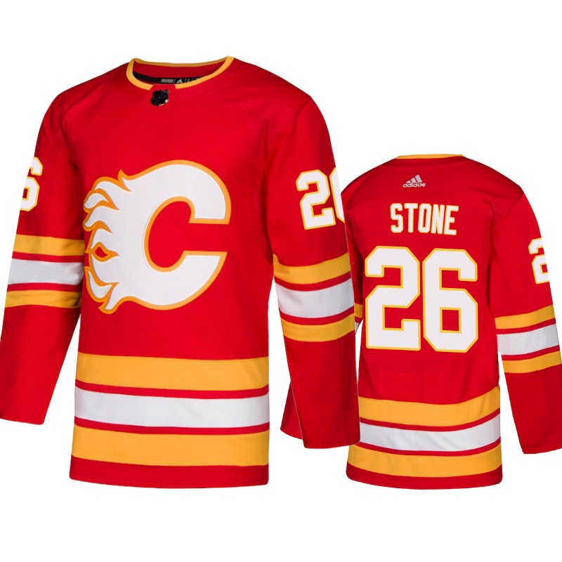 Flames Michael Stone Red Adidas Authentic Alternate Jersey