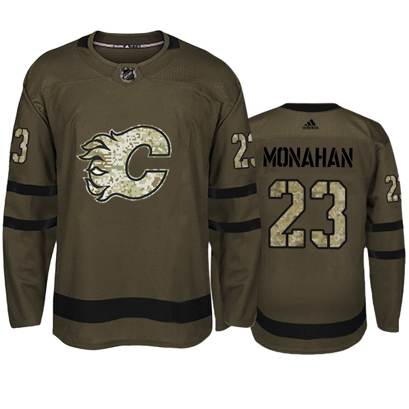 Flames Sean Monahan Camo Military Jersey