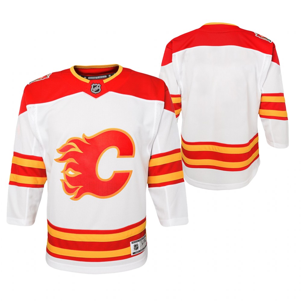 Flames White 2019 Heritage Classic Premier Youth Jersey