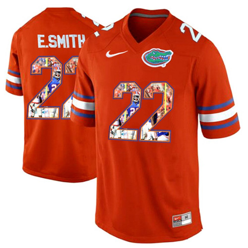 Florida Gators Emmitt Smith Orange Printing Player Portrait Football Jersey